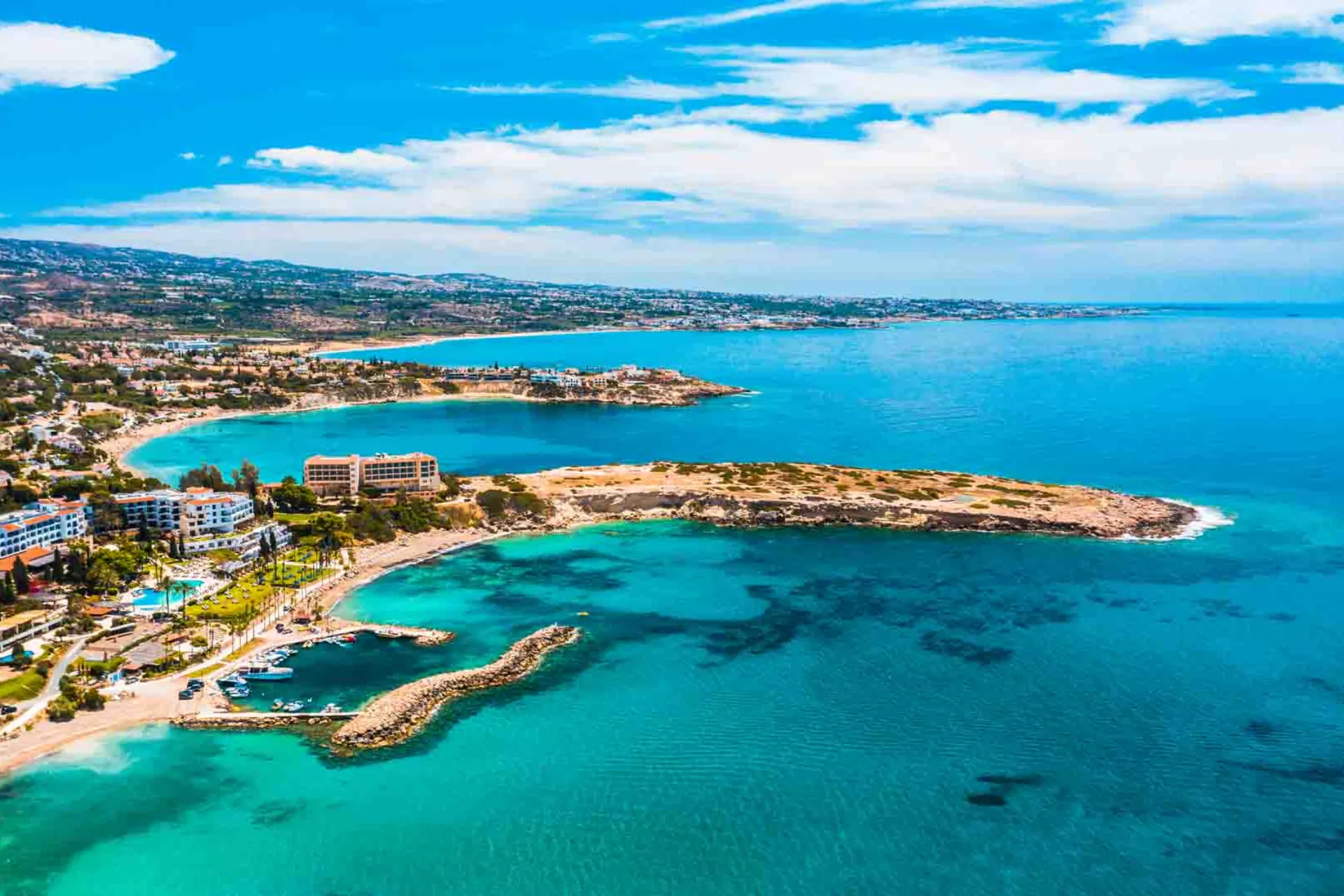 Paphos sett fra luften