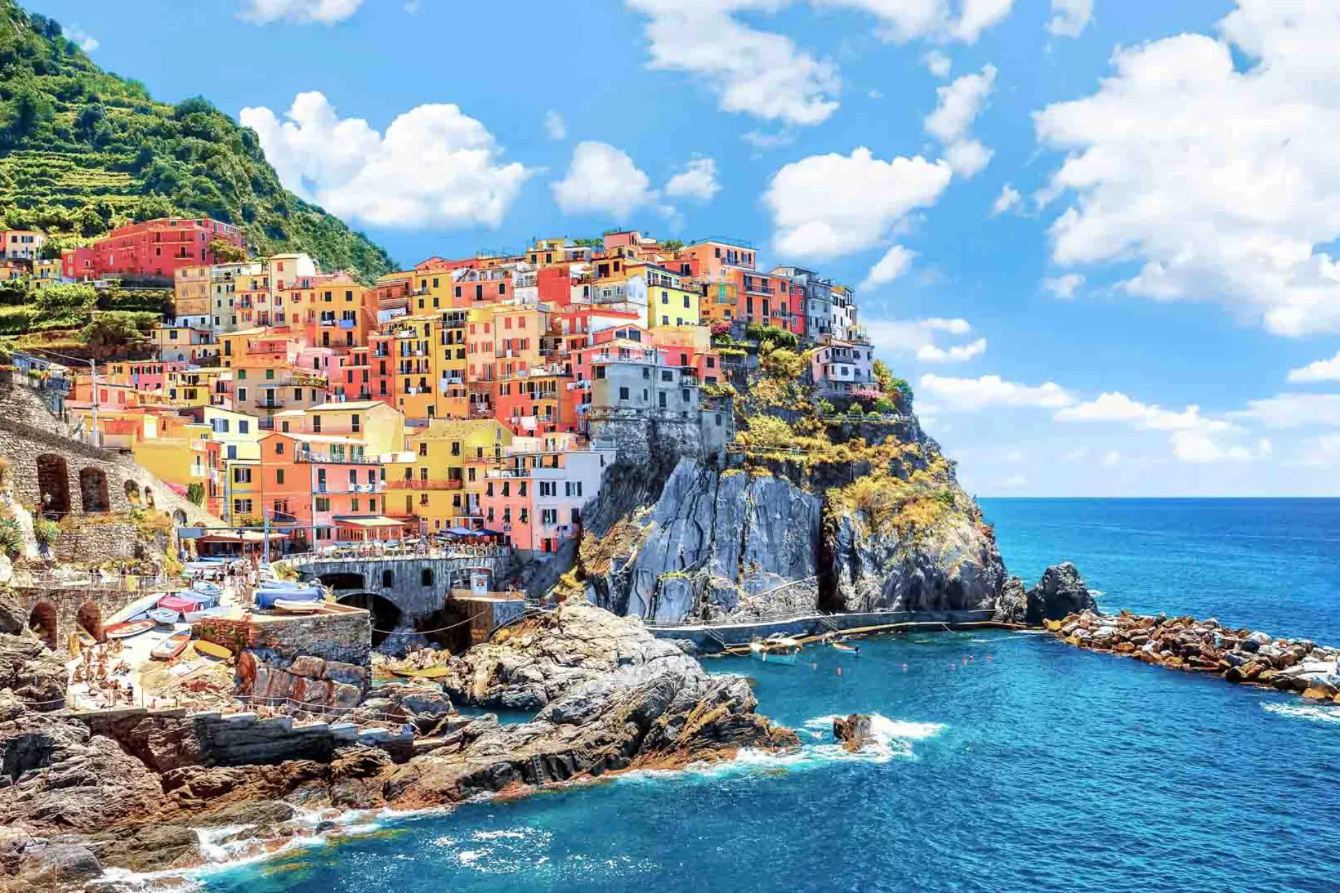 Den fargerike kystbyen Manarola