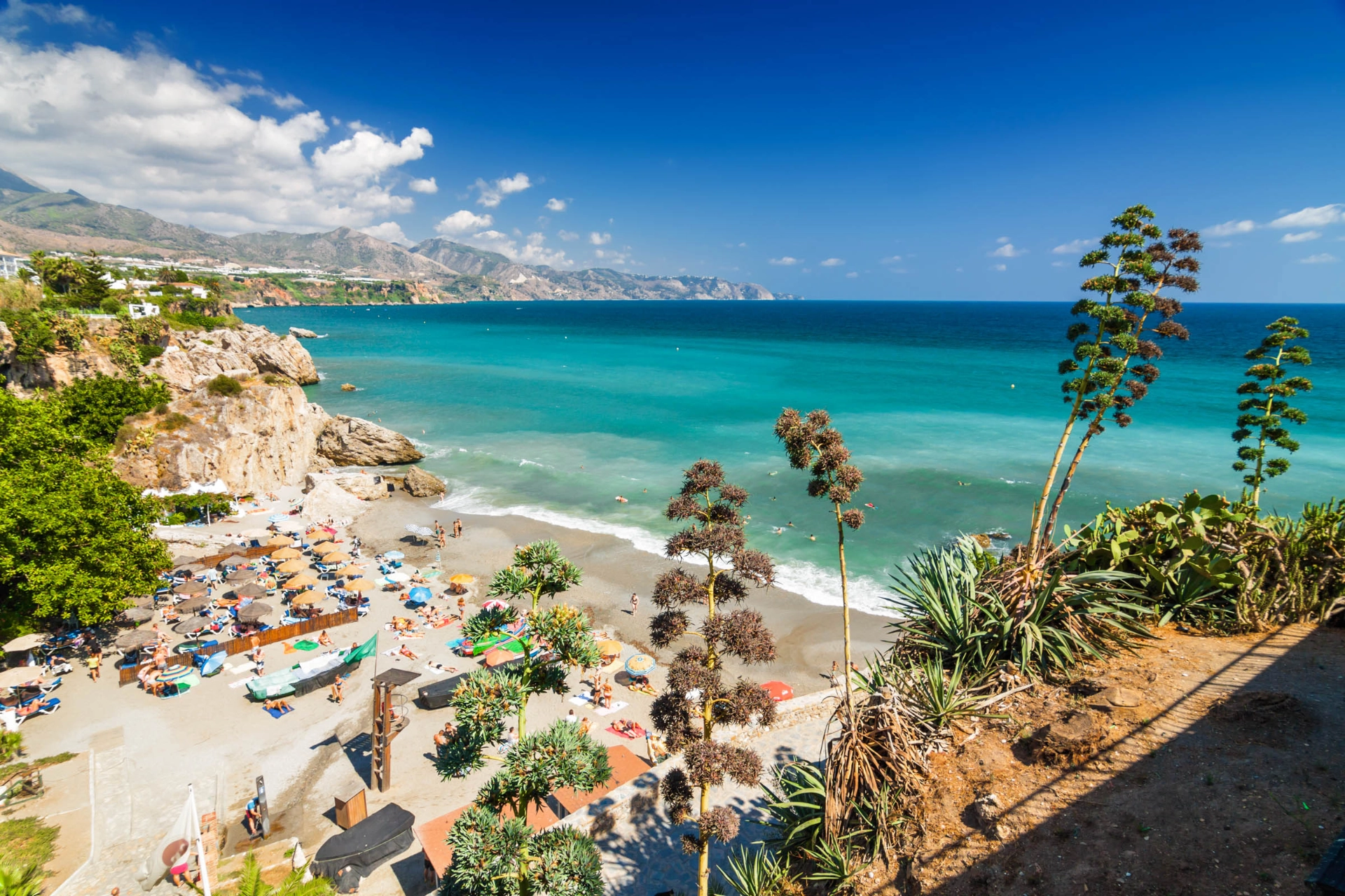 Utsikt fra Balcón de Europa i Nerja