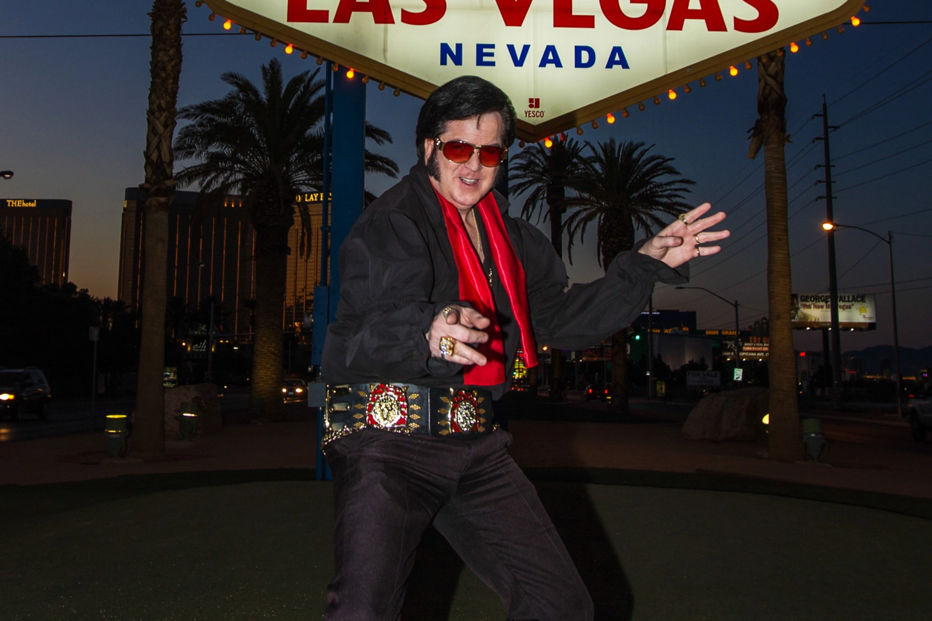 Elvis-imitator i Las Vegas