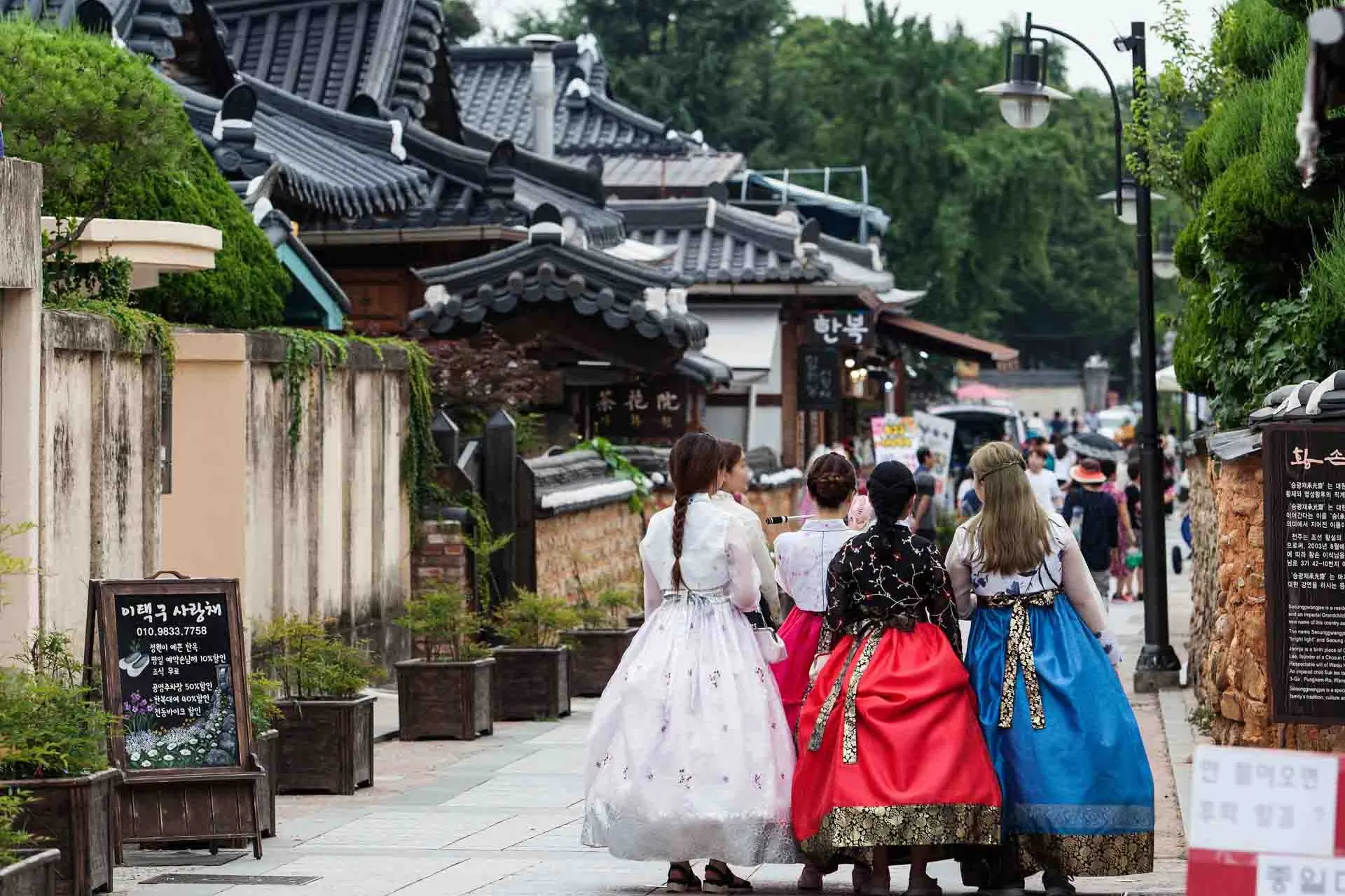 Enda en scene fra Jeonju Hanok Village Enda en scene fra Jeonju Hanok Village
