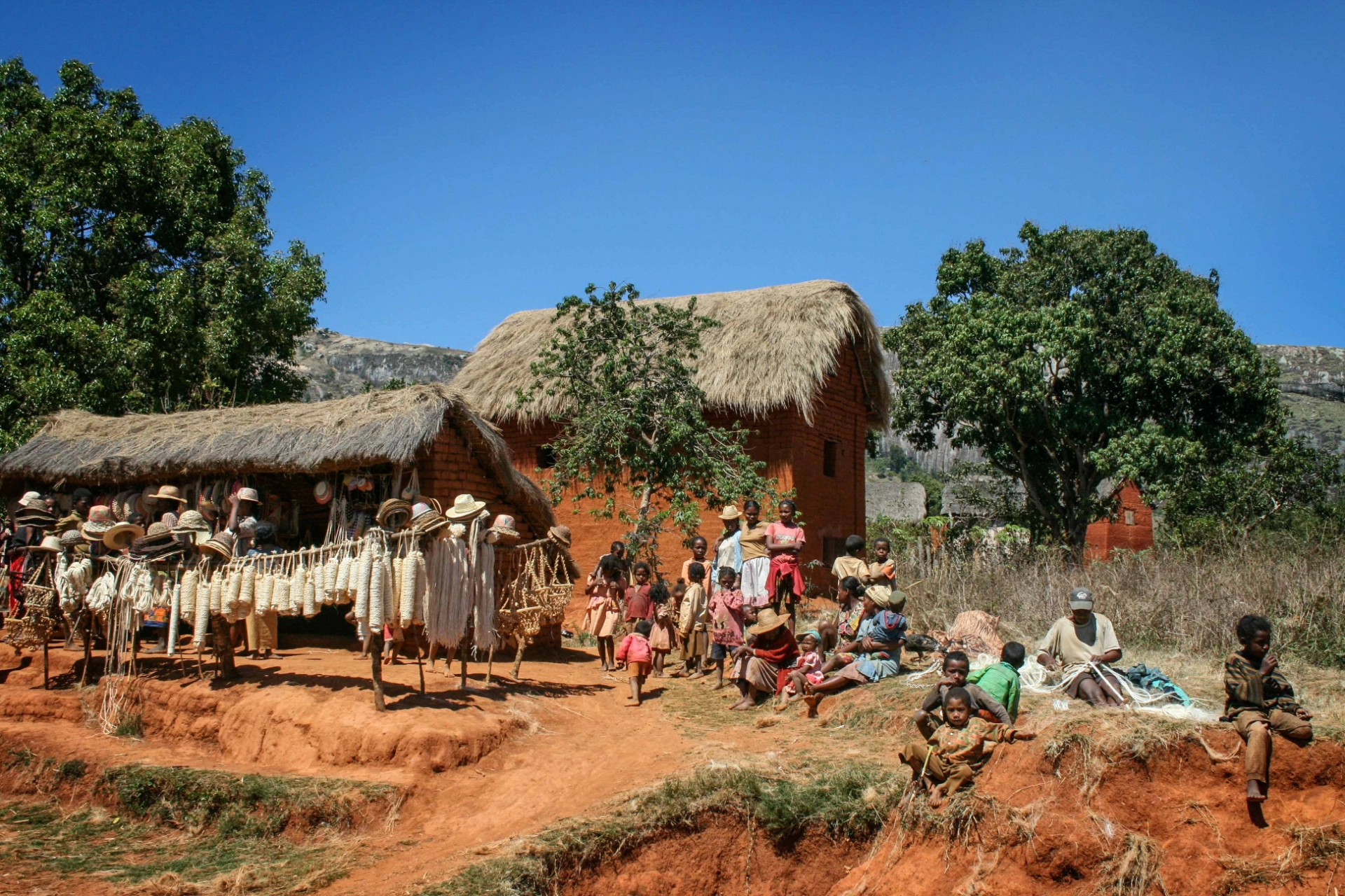 Suvenirbutikk ved veikanten, Madagaskar