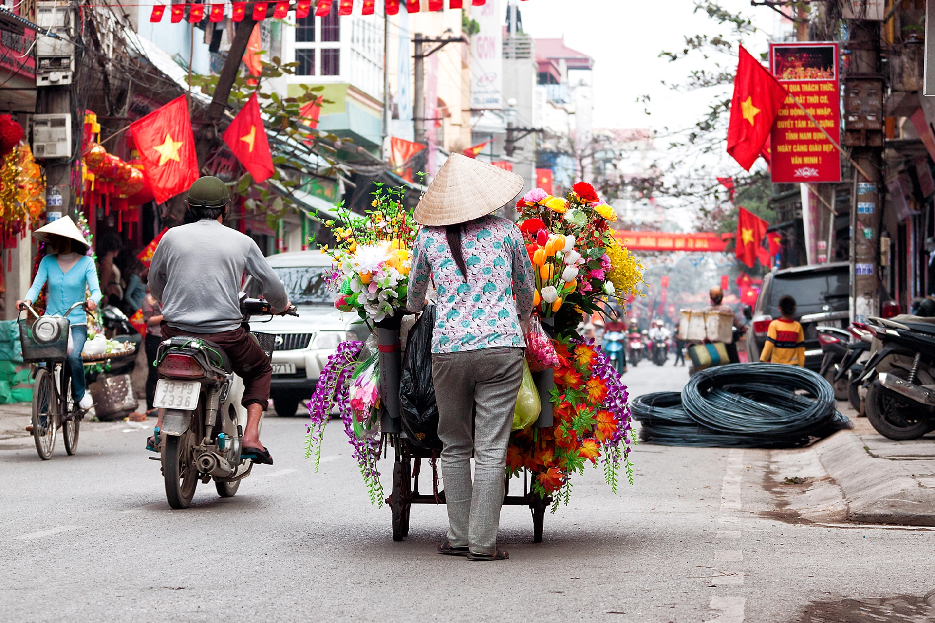 Selgerske i Hanoi