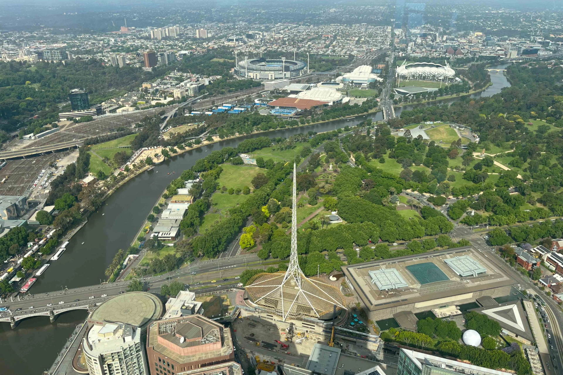 Utsikt over Melbourne fra Eureka Skydeck
