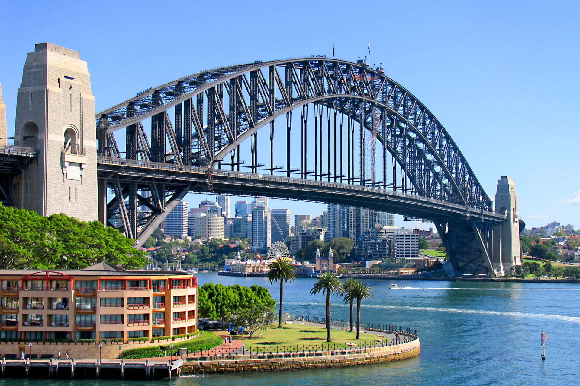 Sydney Harbour Bridge forbinder Sydney sentrum med North Shore