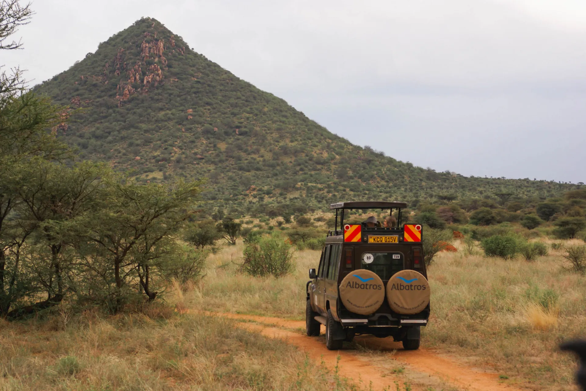 Albatros’ safaribil på jobb