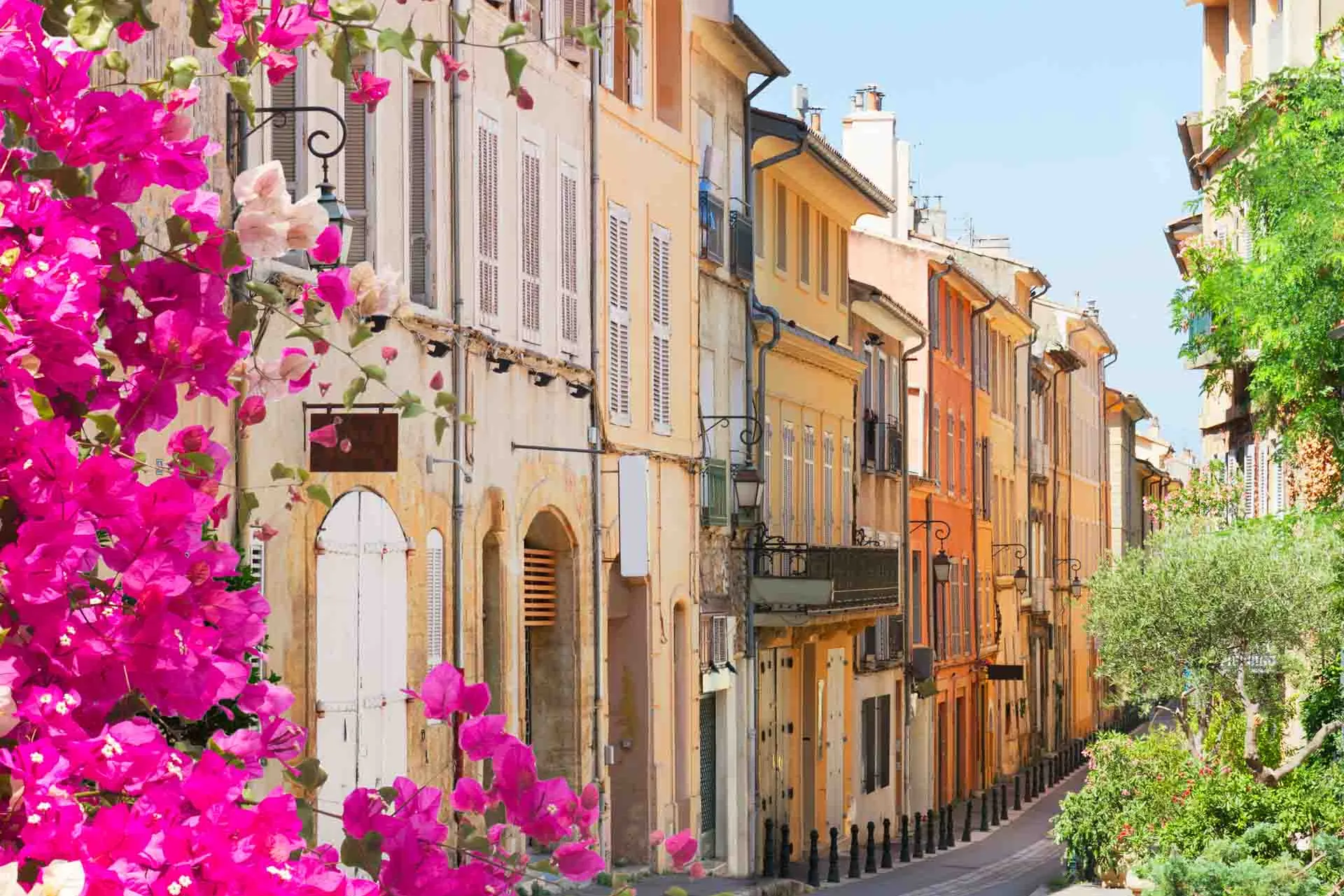 Stemningsbilde fra gamlebyen i Aix-en-Provence