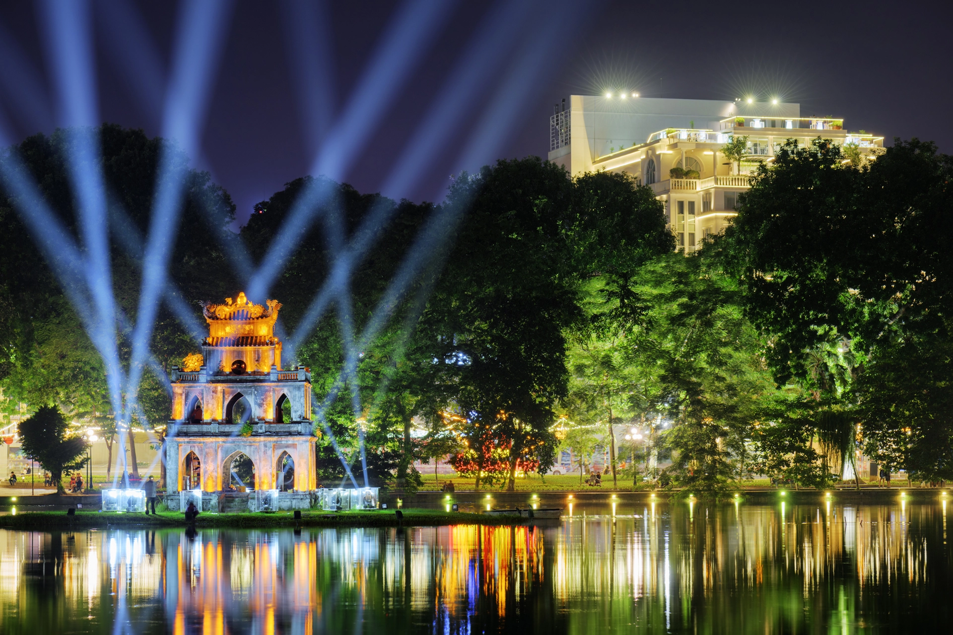 Turtle Tower er et nasjonalt symbol i Vietnam