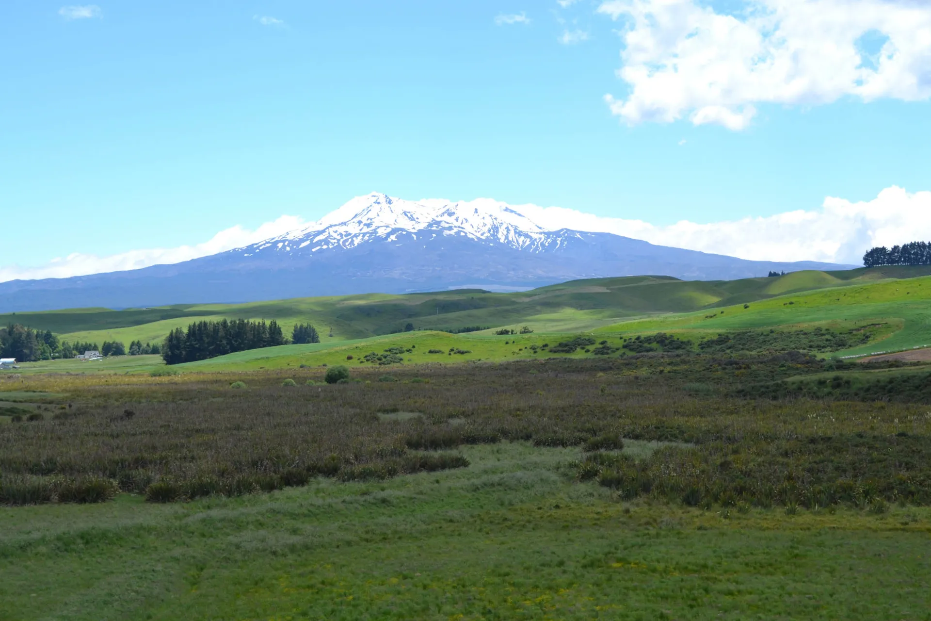 Mount Ruapehu – aktiv vulkan i Tongariro nasjonalpark på Nordøya i New Zealand – filmlokasjon for "Ringenes Herre"
