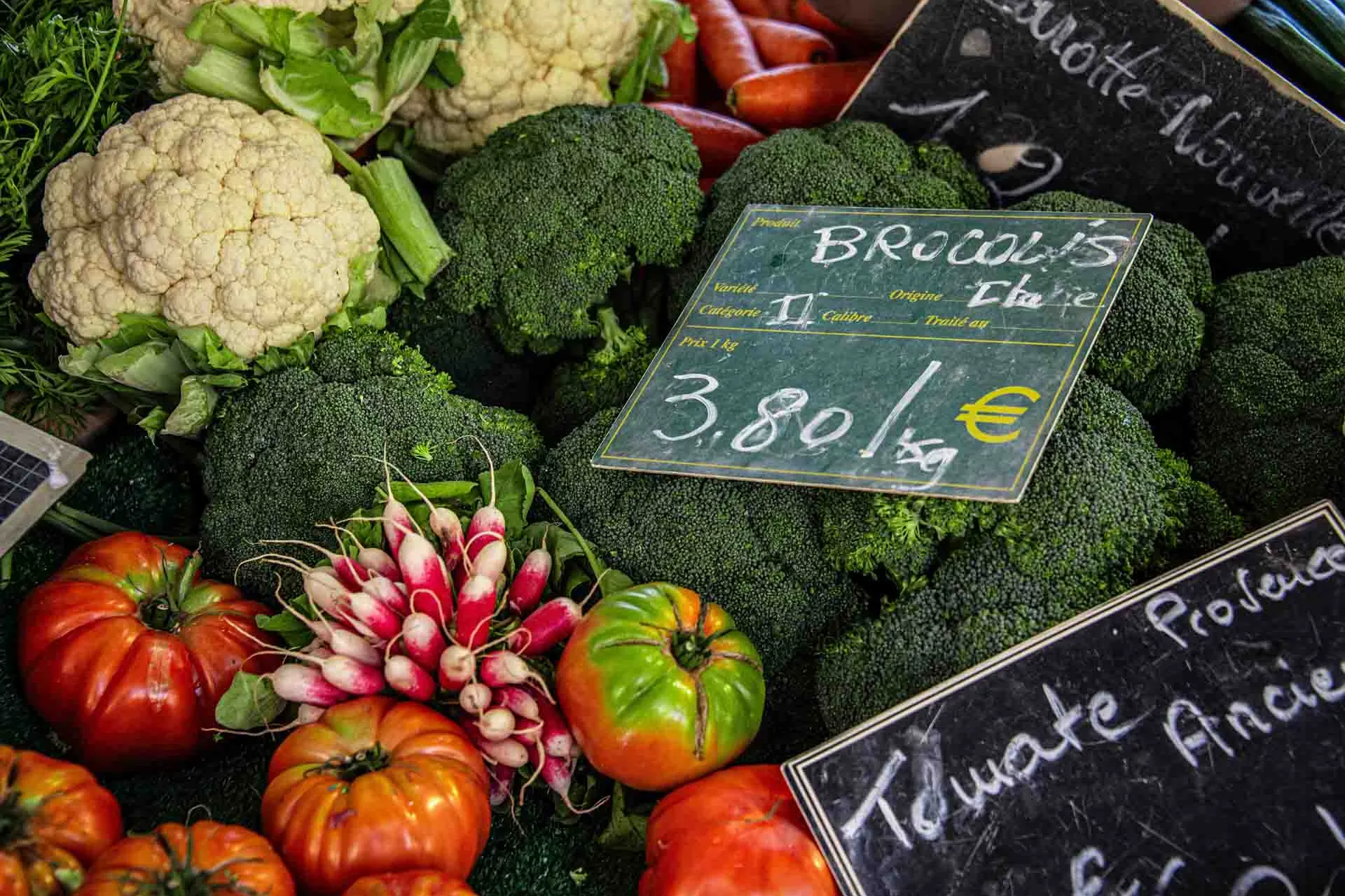 Grønnsaksmarked i Aix