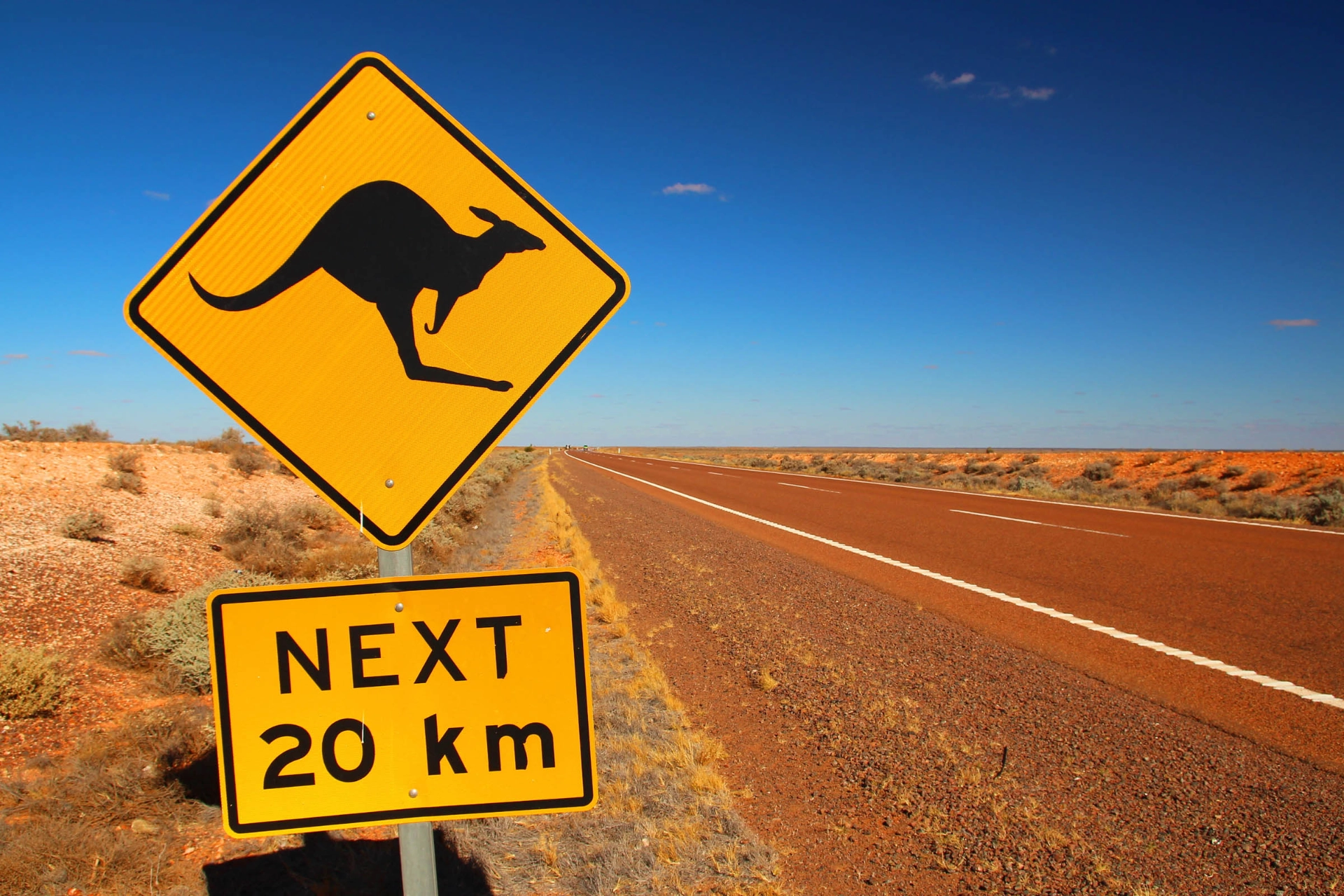 Vanlig trafikkskilt i Australia