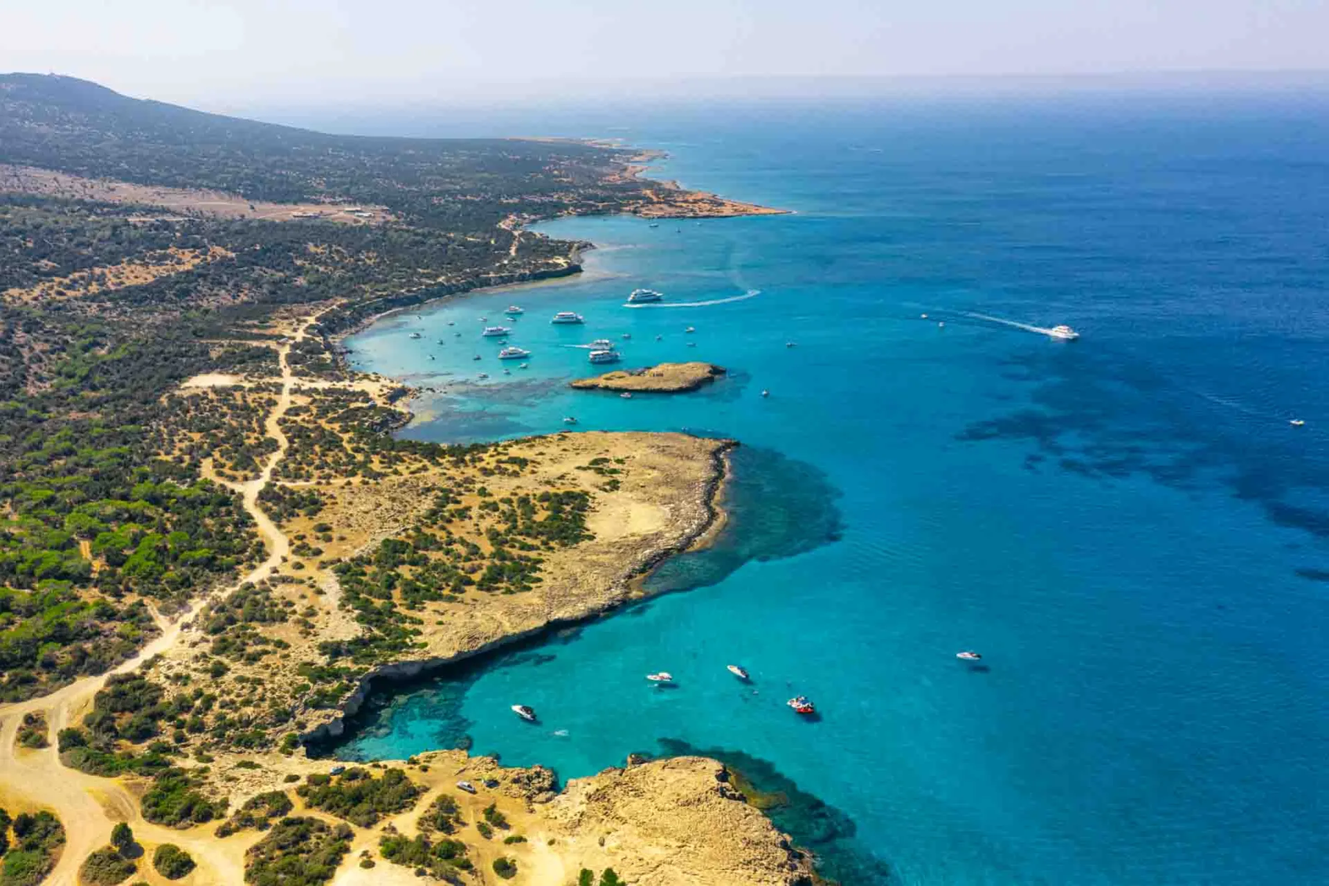 Akamas naturreservat sett fra luften
