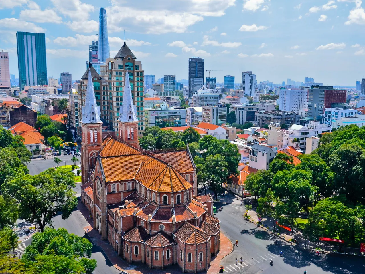 Notre Dame Katedralen i Ho Chi Minh City Notre Dame Katedralen i Ho Chi Minh City