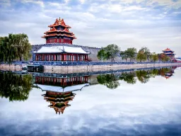 Et av de fire hjørnetårnene i Den Forbudte By