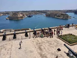 Utsikt fra Upper Barrakka Gardens i Valletta