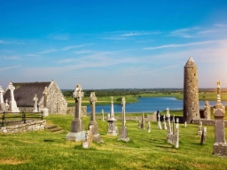 En del av klosteret Clonmacnoise