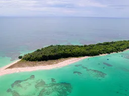 Luftfoto av Bird Island Luftfoto av Bird Island
