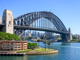Sydney Harbour Bridge forbinder Sydney sentrum med North Shore