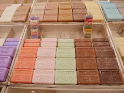 Såper fra Marseille på marked i Aix-en-Provence