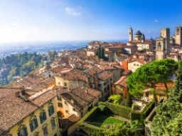 Bergamo i regionen Lombardia