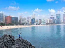 Haeundae strand i Busan – Sør-Koreas mest berømte strand Haeundae strand i Busan – Sør-Koreas mest berømte strand