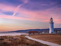 Fyret i Paphos arkeologiske park er fortsatt i bruk