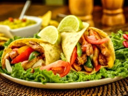 Meksikanske tacos med kylling og grønnsaker
