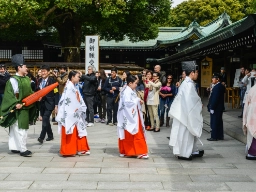 Shinto-seremoni ved Meiji Jingu-helligdommen