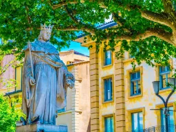 Statue av René av Anjou – også kjent som den gode kong René