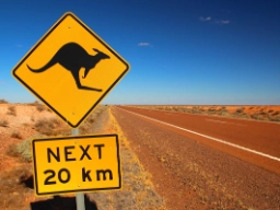 Vanlig trafikkskilt i Australia