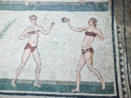 Gulv-mosaikk på Piazza Armerina