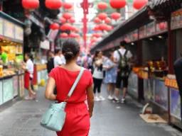 Gatekjøkkenmarked i Beijing