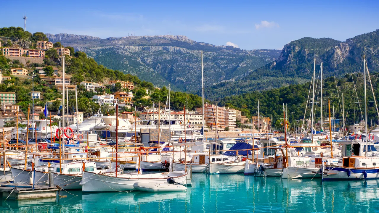 Småbåthavnen i Port de Sóller