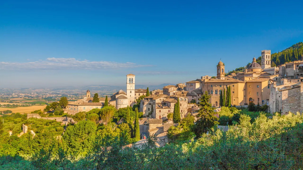 Utsikt over Assisi i Umbria – Frans av Assisis hjemby Utsikt over Assisi i Umbria – Frans av Assisis hjemby