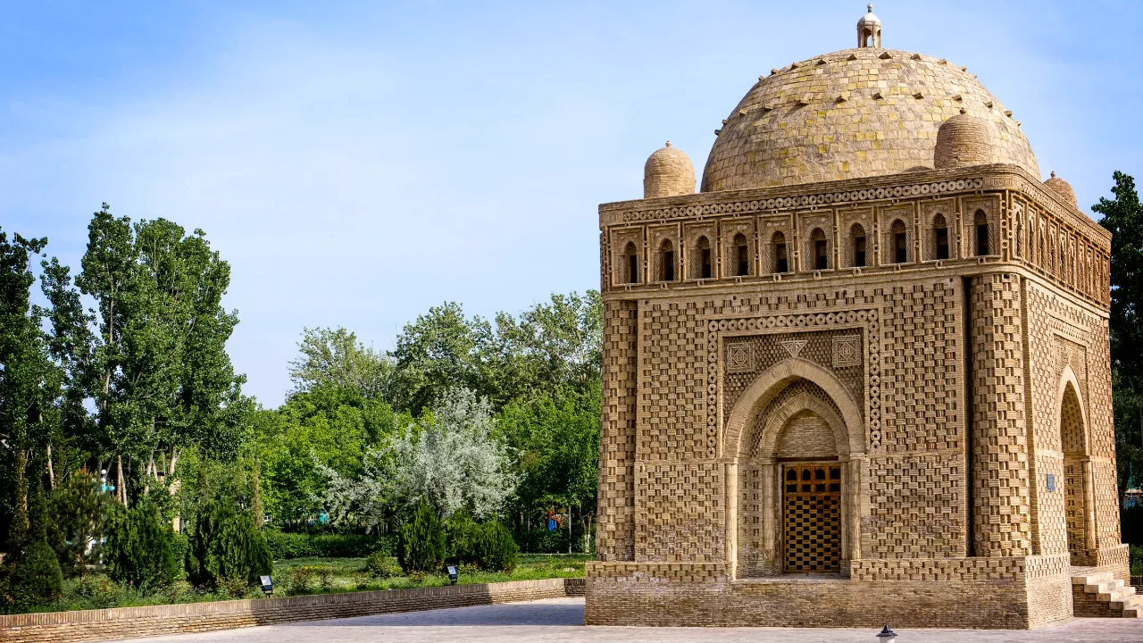 Ismail Samani-mausoleet i Bukhara, Usbekistan Ismail Samani-mausoleet i Bukhara, Usbekistan