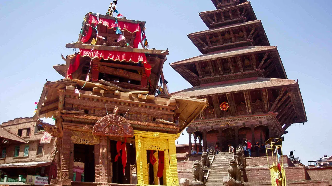 Nayatapola-tempelet er den høyeste pagoden i Kathmandu-dalen