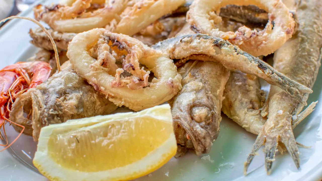 Grillet sjømat Grillet sjømat