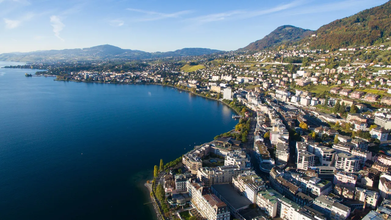 Montreux sett fra luften