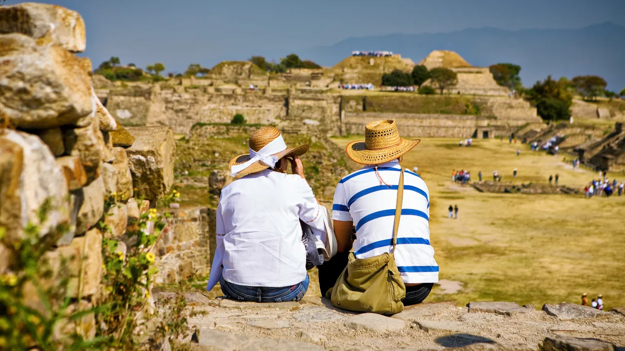 Monte Albán står på UNESCOs verdensarvliste
