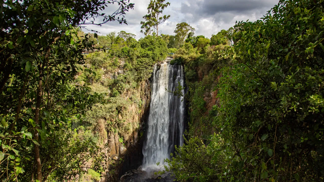 Thomson's Falls er ca. 74 meter høyt