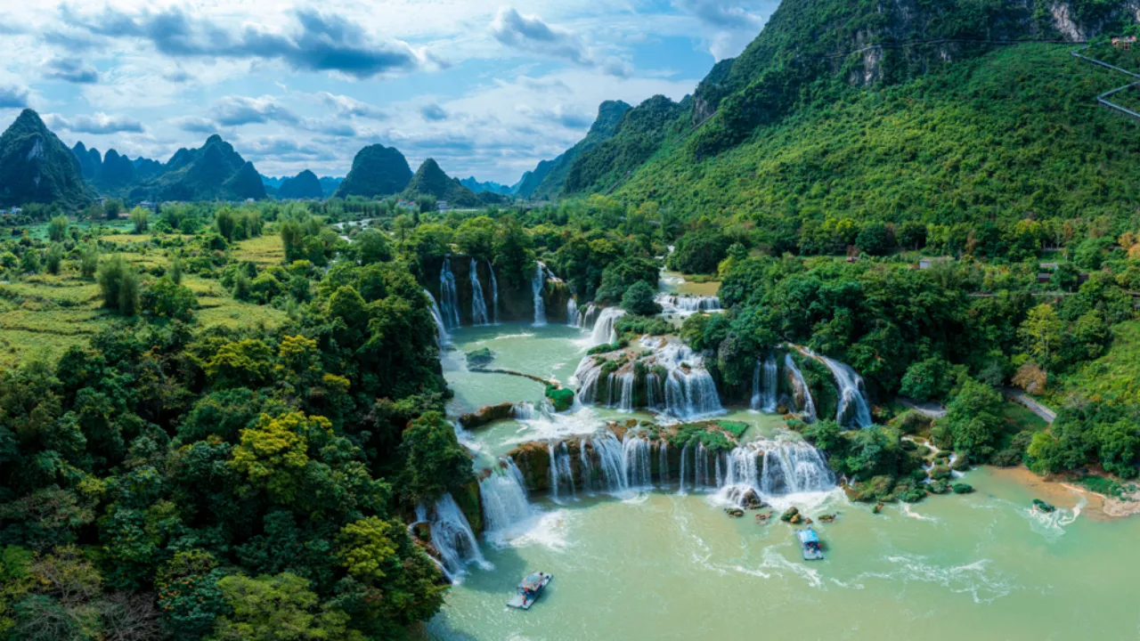 Ban Gioc-fossen i Cao Bang-provinsen