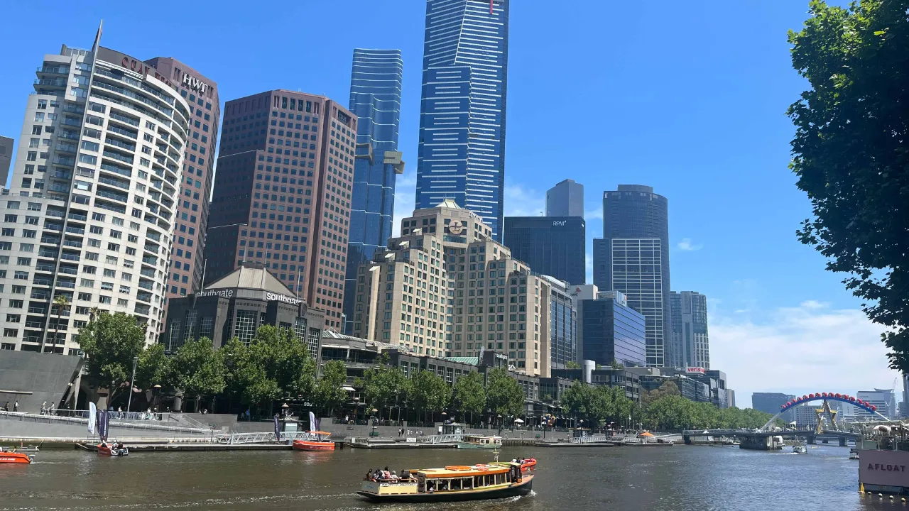 Yarra-elven i Melbourne