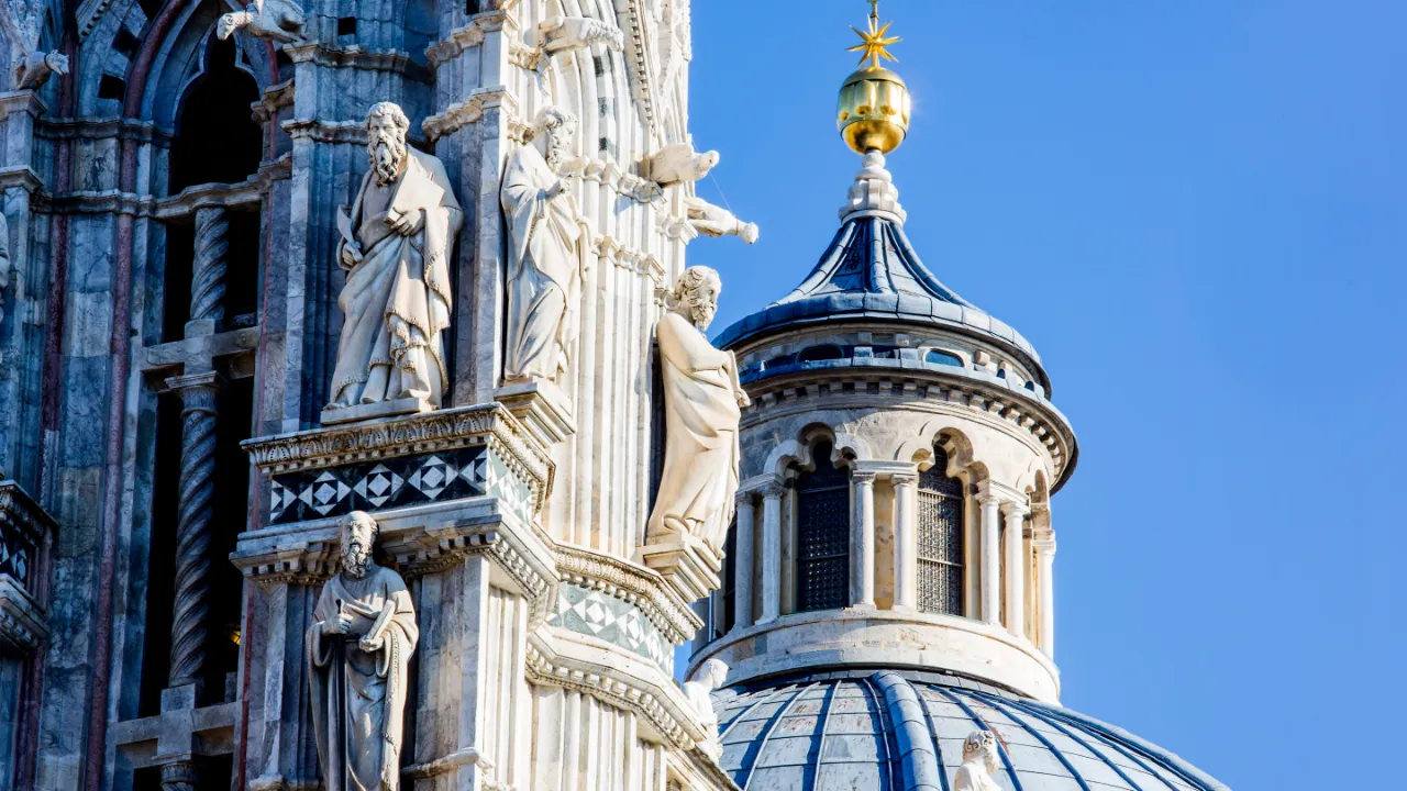 Detalj fra Siena-katedralen Detalj fra Siena-katedralen