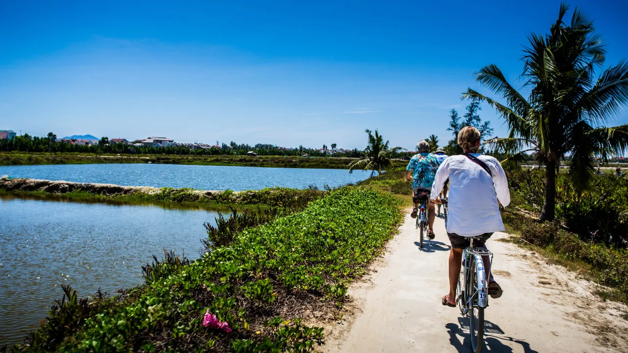 På sykkeltur i området rundt Hoi An På sykkeltur i området rundt Hoi An