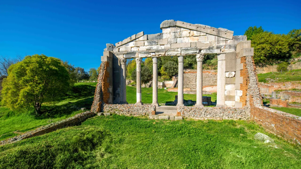 Apollonia, Albania – antikke ruiner fra den greske kolonien Apollonia, Albania – antikke ruiner fra den greske kolonien