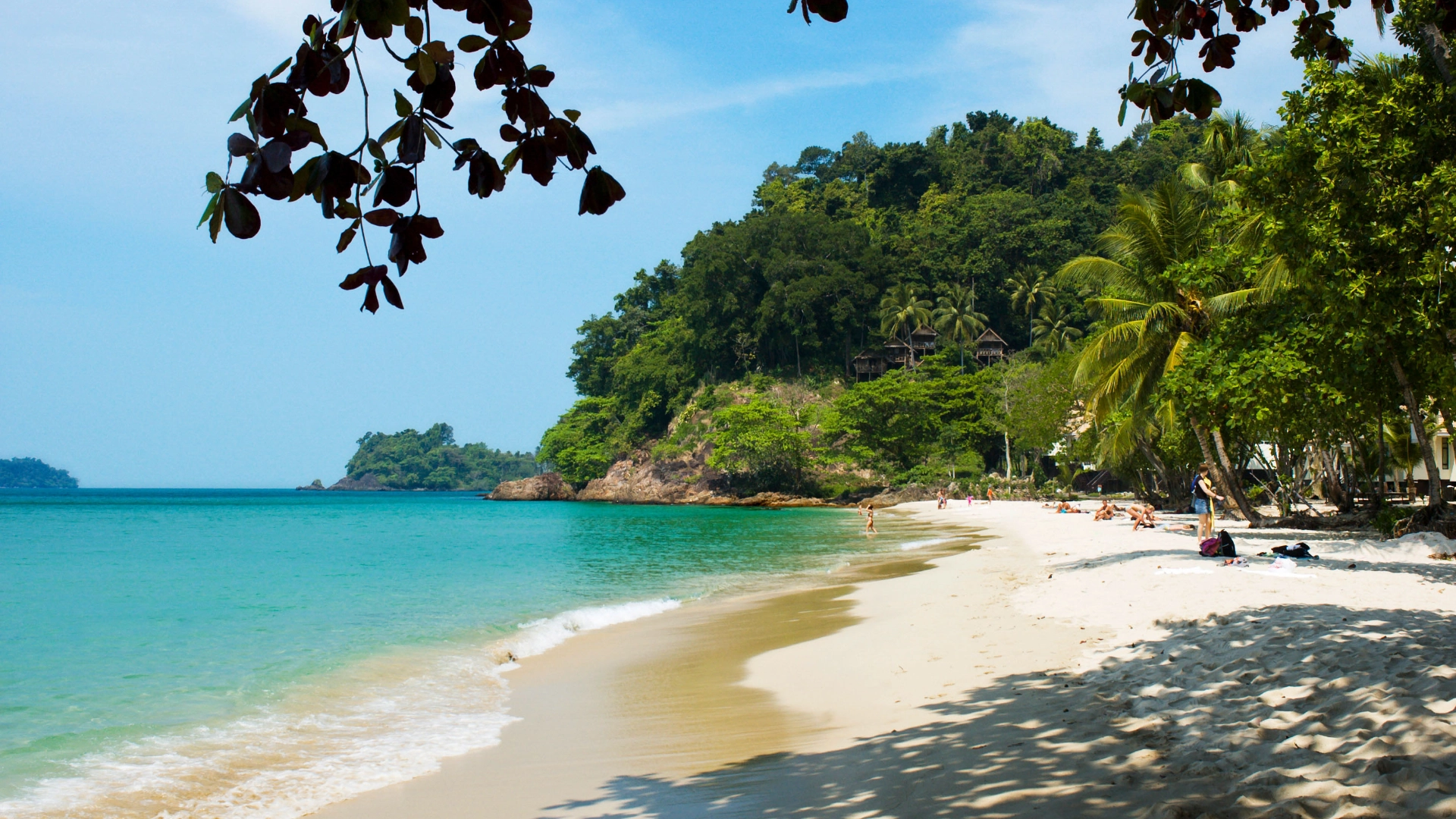 Avslapning ved Koh Chang-stranden